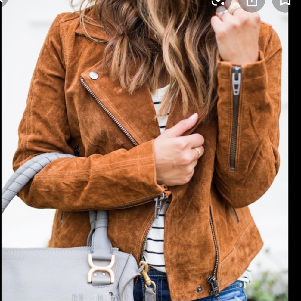 Blank NYC 100% leather moto jacket size xl